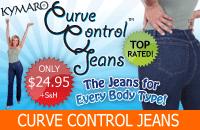 Kymaro jeans Women 24 blue Curve Control Jeans stretch Denim straight leg  Ladies